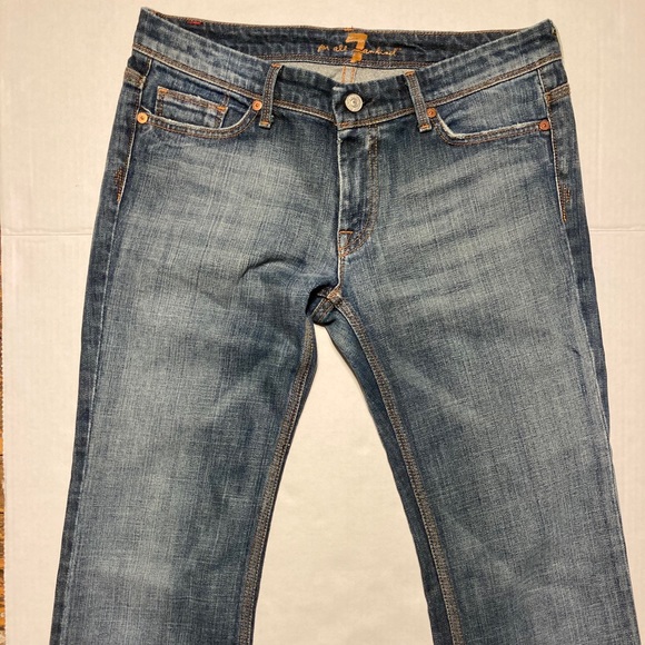 NWOT 7 for all mankind Flynt Swarovski crystals jeans size 29 - Picture 4 of 13